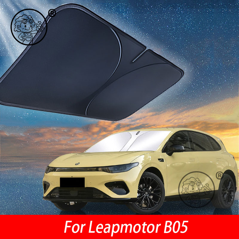 Car Accessories In Store - สำหรับ Leapmotor B05 2026 2027 ผ้าคลุมกระจกรถยนต์กันแดดป้องกันรังสียูวี