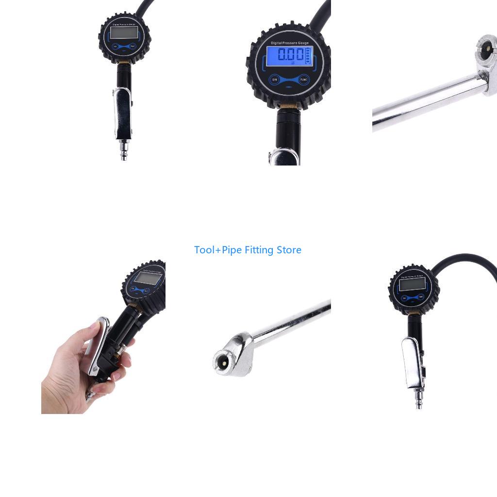 Car Accessories Under 200 - F92B เครื่องวัดความดันลมยางแบบ Dual สำหรับอุปกรณ์เสริมเครื่องอัดอากาศหัว Chuck