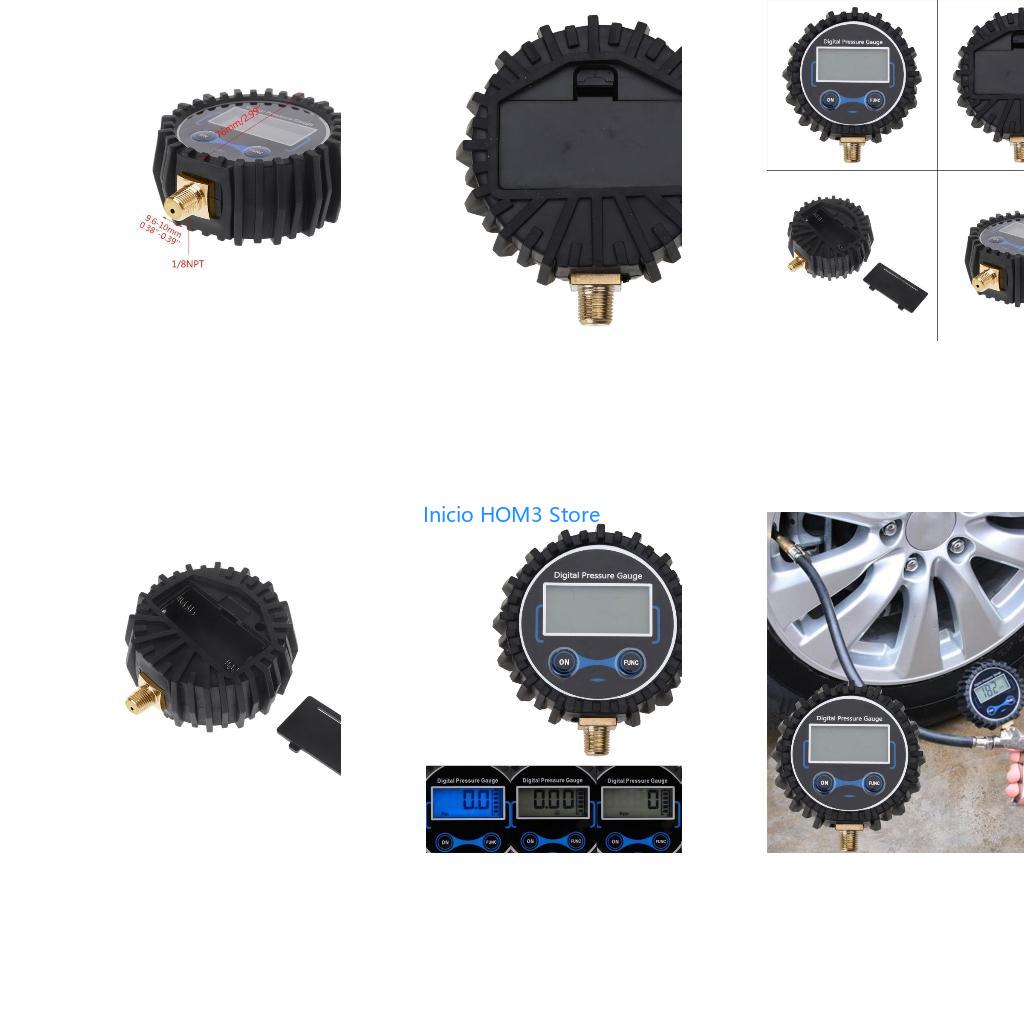 Car Accessories Under 200 - A5YD 1/8 NPT LCD ดิจิตอลเครื่องวัดความดันยางรถอุปกรณ์เสริม 0-200PSI