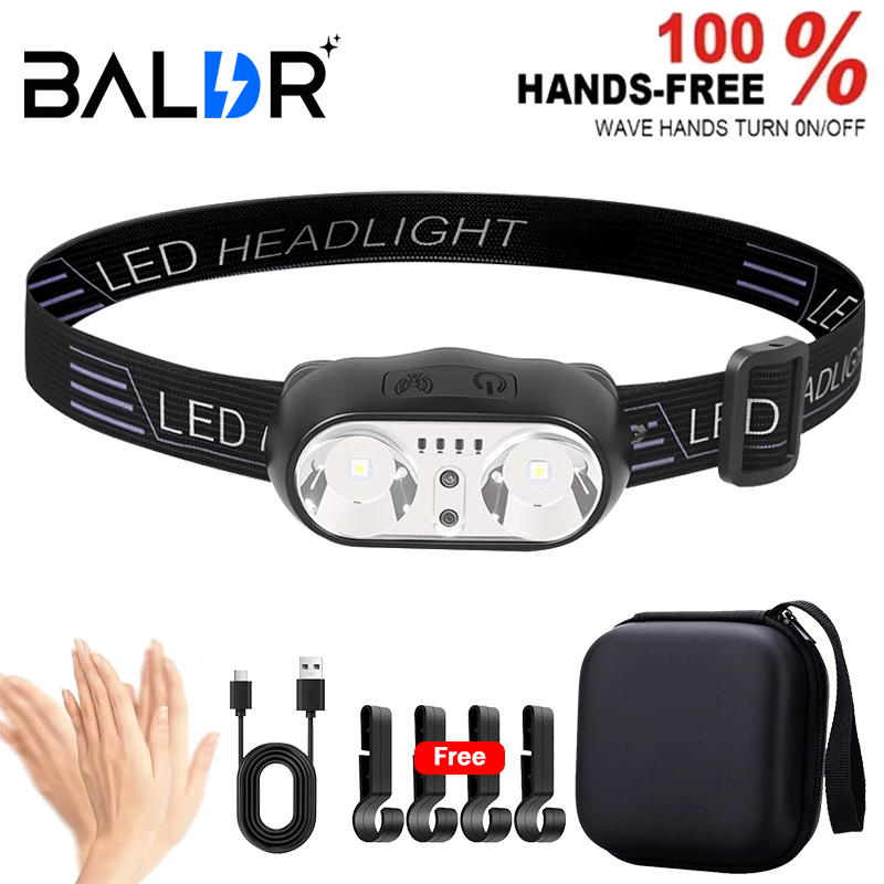 Led Headlight Bulbs - ไฟฉายคาดศีรษะแบบมินิ LED แสงแรง สำหรับตกปลาตอนกลางคืน ไฟฉายคาดหัวทรงพลัง กันน้ำ