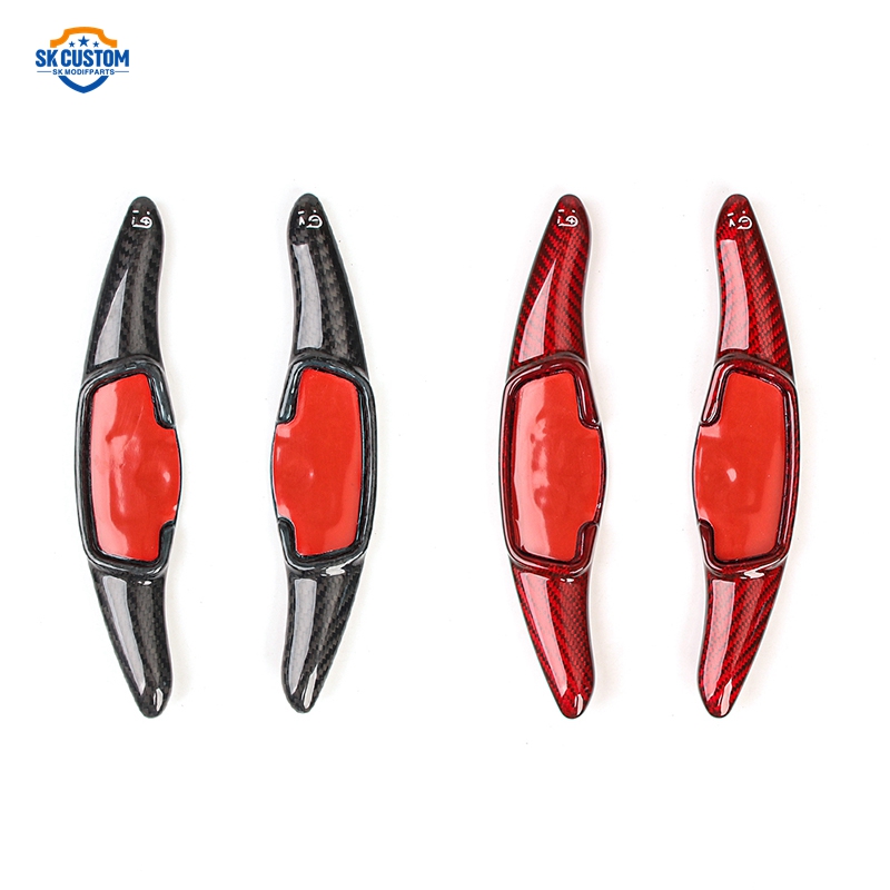 Car Accessories For Steering Wheel - แป้นเปลี่ยนเกียร์พวงมาลัยคาร์บอนไฟเบอร์สำหรับ Kia EV3 EV4 GT อุปกรณ์ตกแต่งรถยนต์