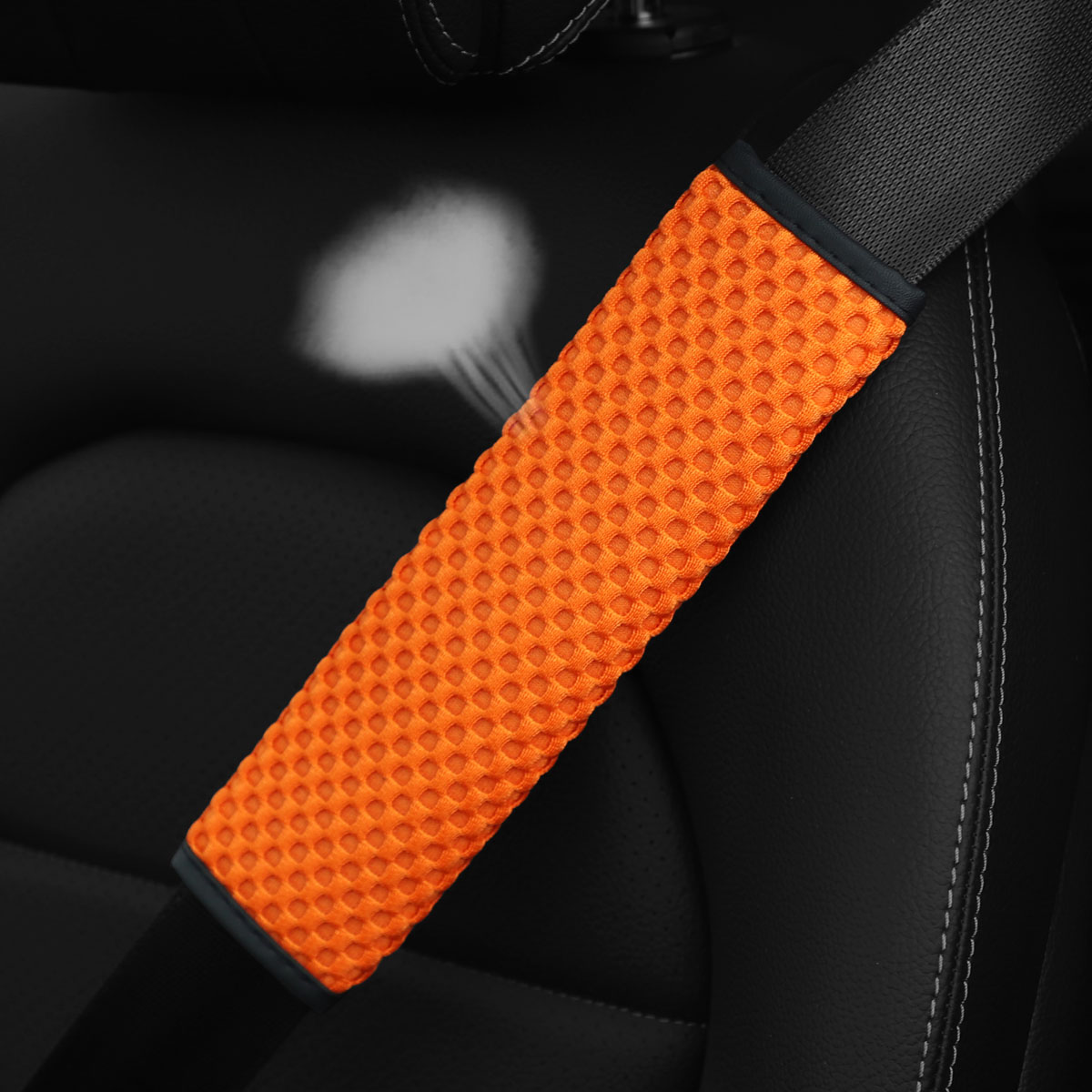 Car Accessories Limassol - ปลอกหุ้มเข็มขัดนิรภัยในรถยนต์แบบตาข่ายระบายอากาศ สำหรับตกแต่งภายในรถยนต์