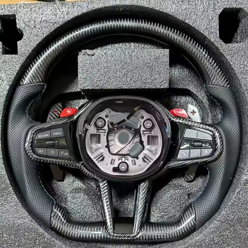 พวงมาลัยรถยนต์คาร์บอนไฟเบอร์หุ - Car Accessories For Steering Wheel บทวิจารณ์และราคา