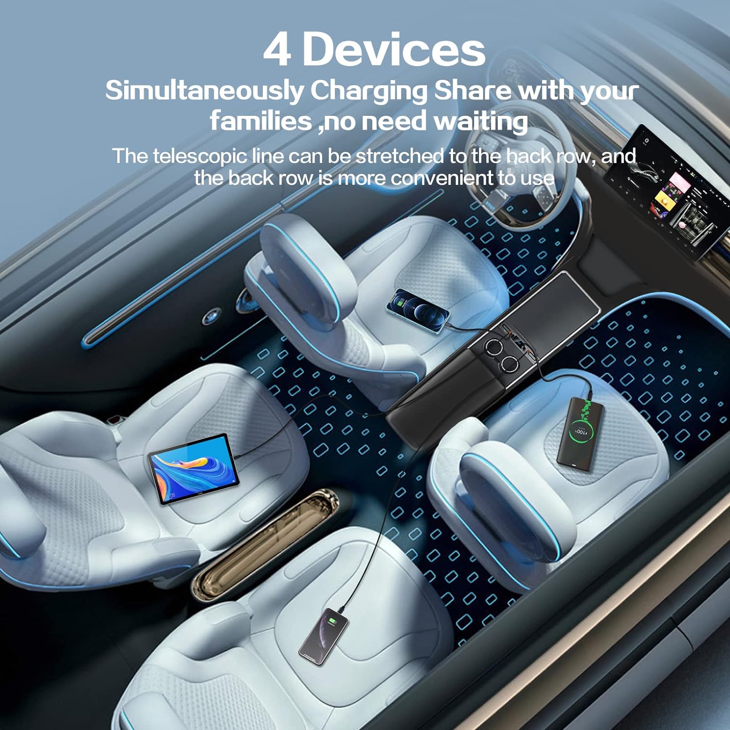 ที่ชาร์จ USB ในรถยนต์แบบหลายพอ - Car Accessories Logo บทวิจารณ์และราคา