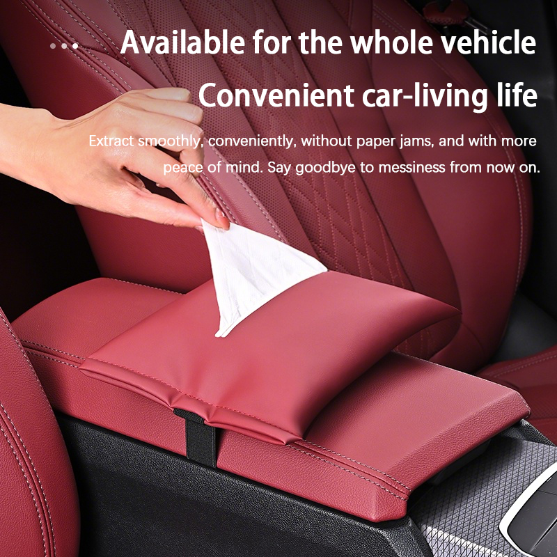 กล่องใส่กระดาษทิชชู่หนังไมโครไ - Car Accessories Logo บทวิจารณ์และราคา