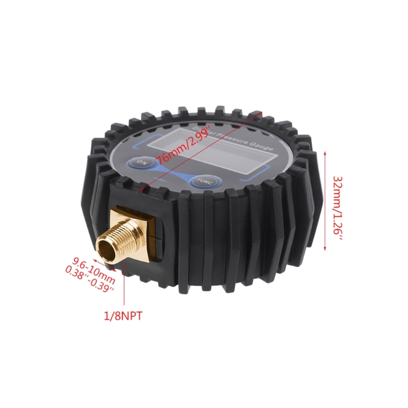 1/8 NPT เกจวัดแรงดันลมยางแบบดิ - Car Accessories Under 200 บทวิจารณ์และราคา