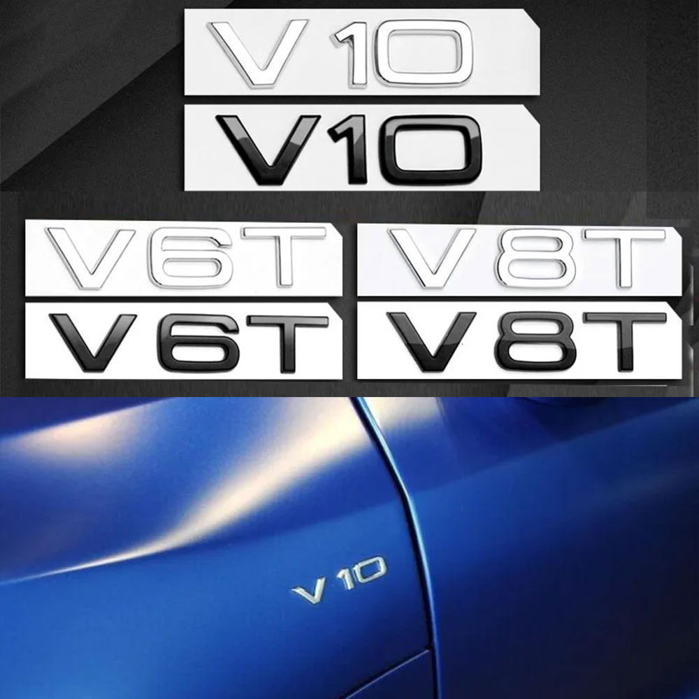 โลโก้โครเมียม 3 มิติ สีดำ V6T  - Car Accessories Logo บทวิจารณ์และราคา