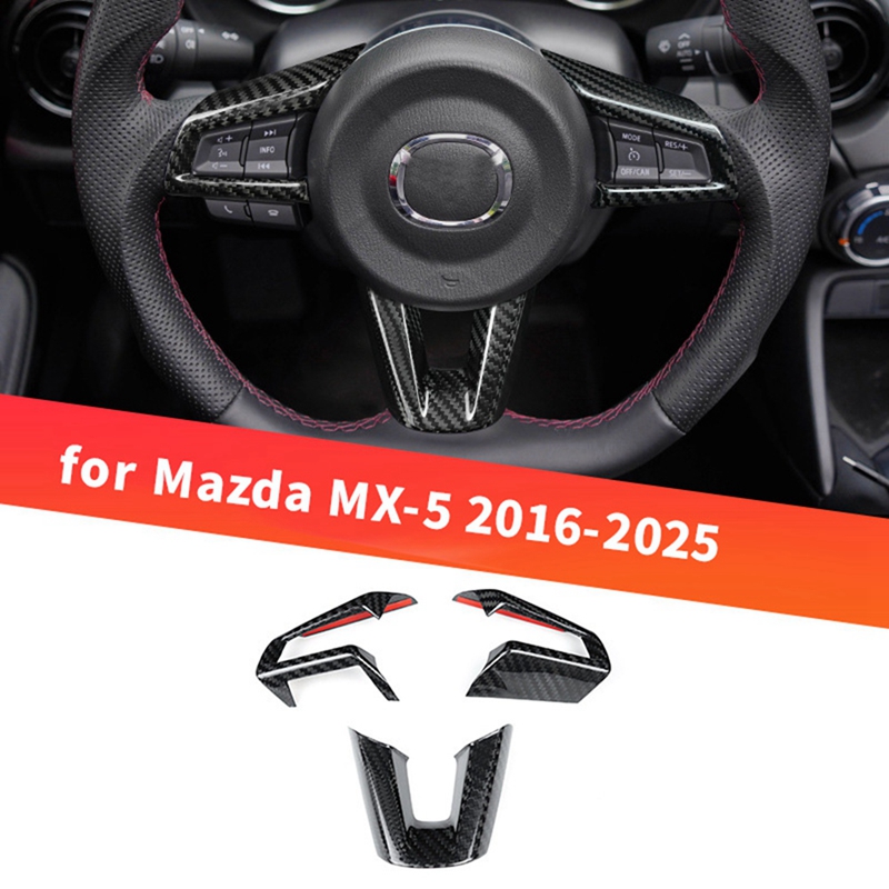 สติ๊กเกอร์ตกแต่งกรอบปุ่มพวงมาล - Car Accessories For Steering Wheel บทวิจารณ์และราคา
