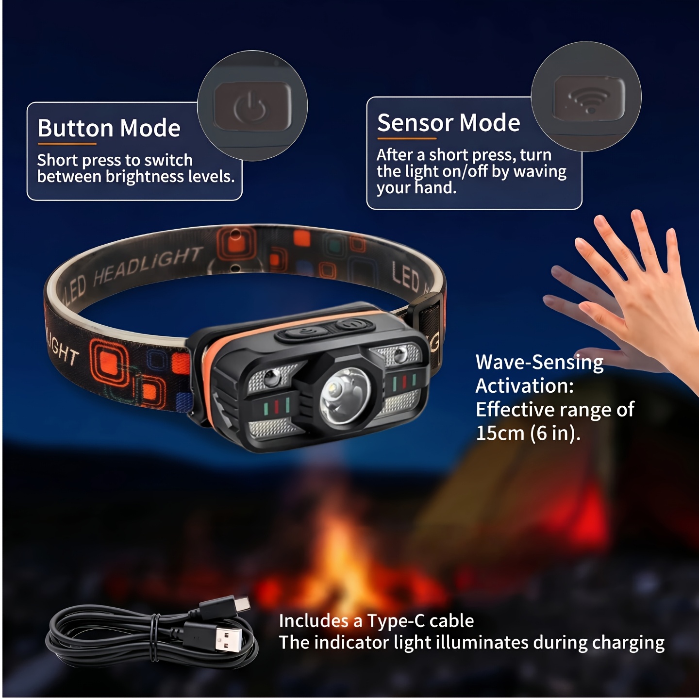 ไฟหน้าแบบ LED แบบชาร์จไฟผ่าน U - Led Headlight Bulbs บทวิจารณ์และราคา
